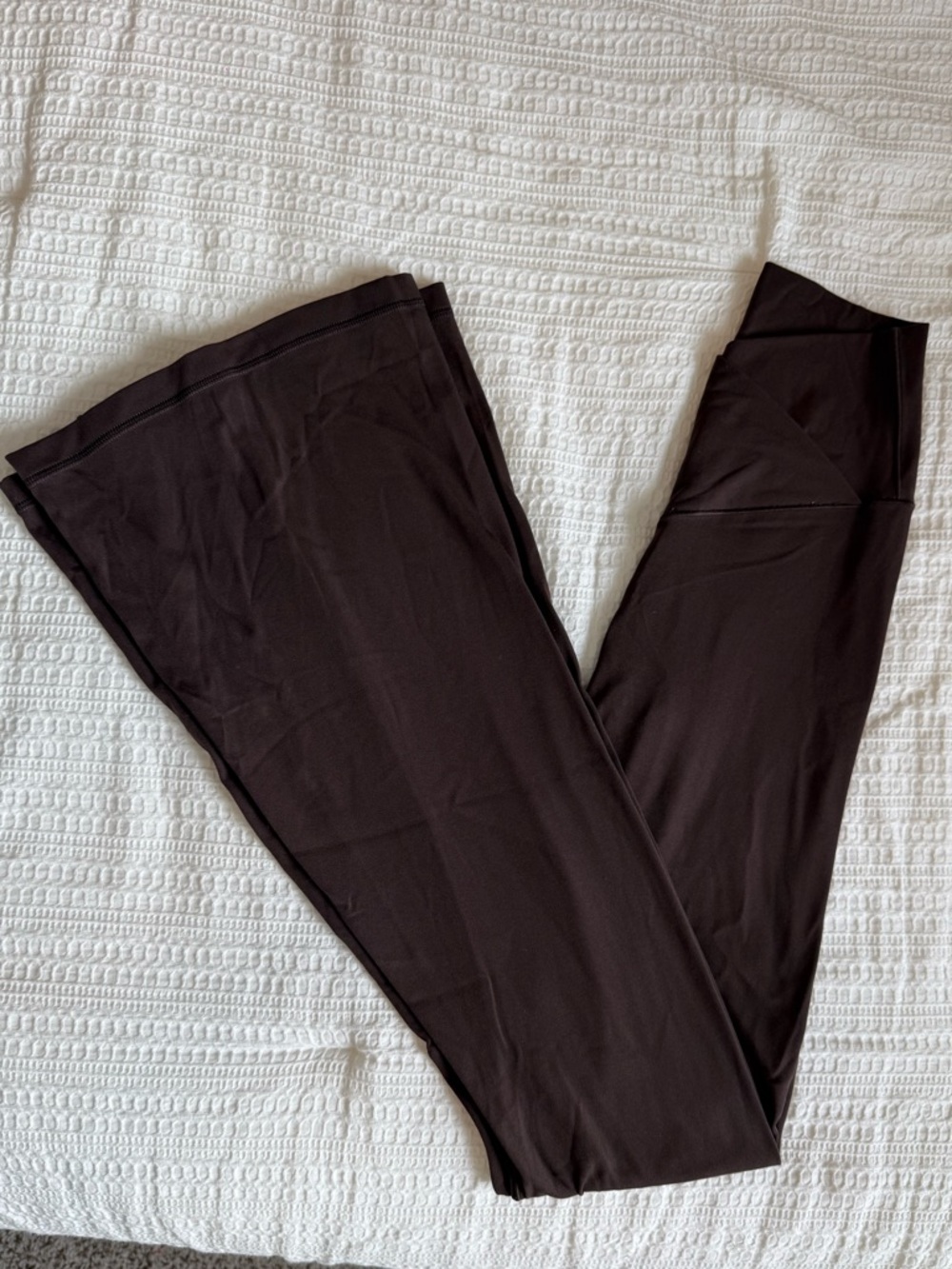 aerie Dark Brown flare cross over Leggings